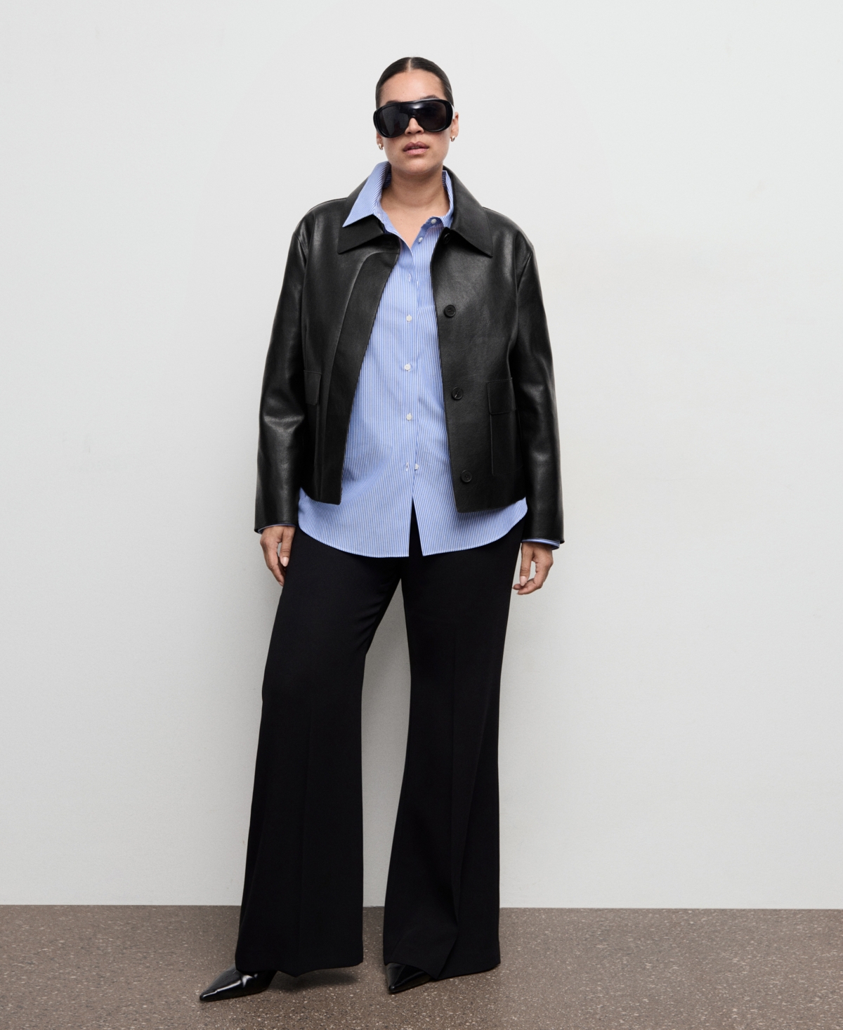 Mango Women's Pockets Faux-Effect Jacket