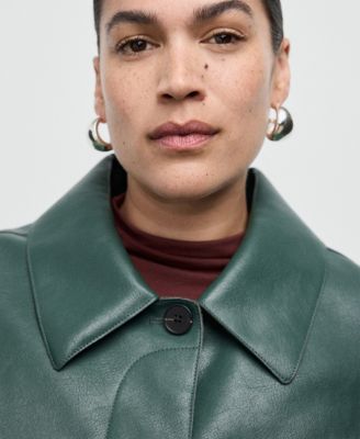 Women's Pockets Faux-Effect Jacket