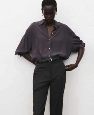 Women's Slim Cropped Pinstripe Pants