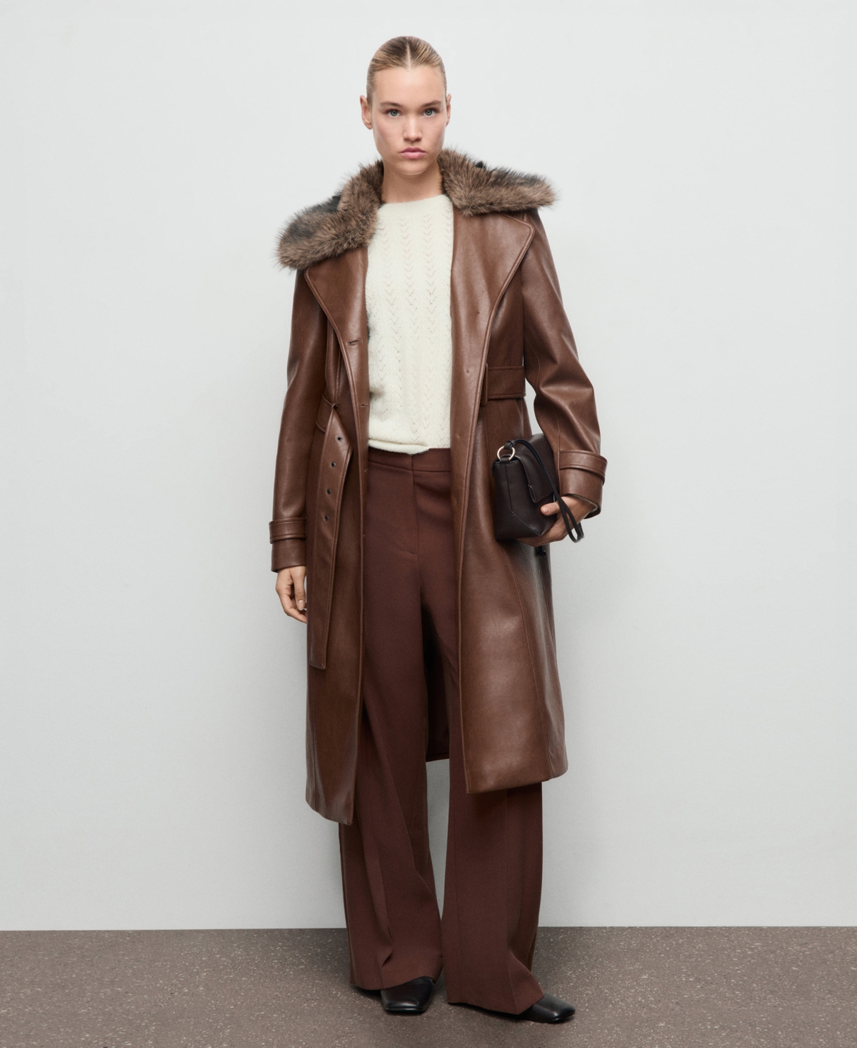 Mango Women's Cable-Knit Lurex Sweater