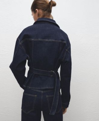 Women's Pockets Fitted Denim Jacket
