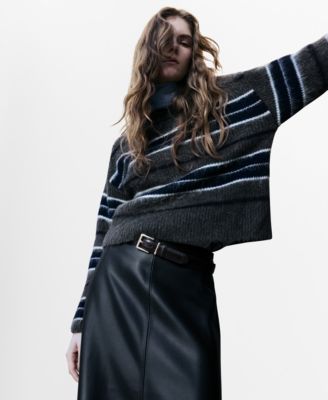 Women's Knit Striped Sweater