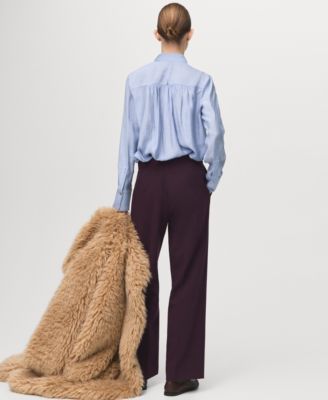 Women's High-Waist Straight Pants