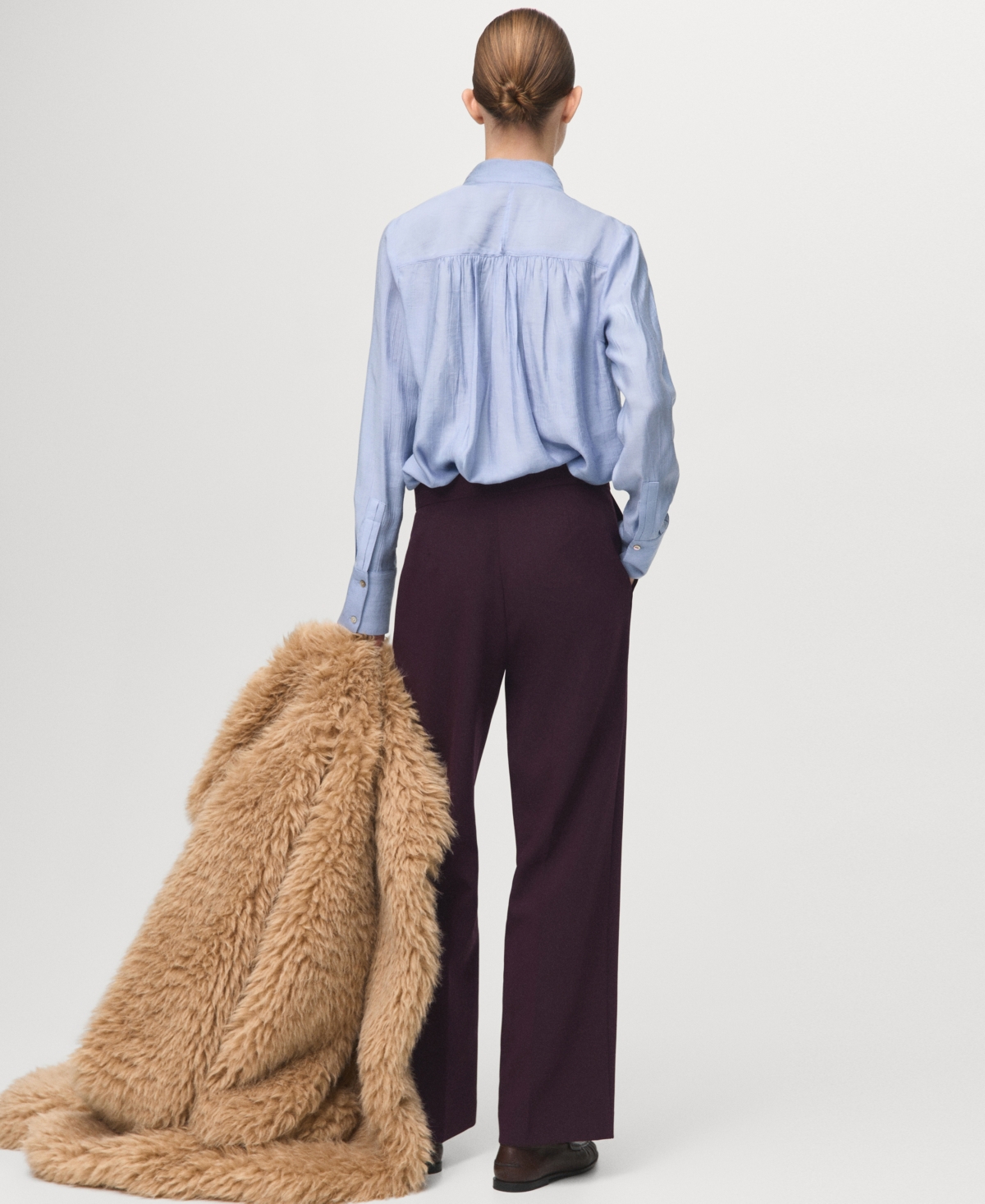 Mango Women's High-Waist Straight Pants