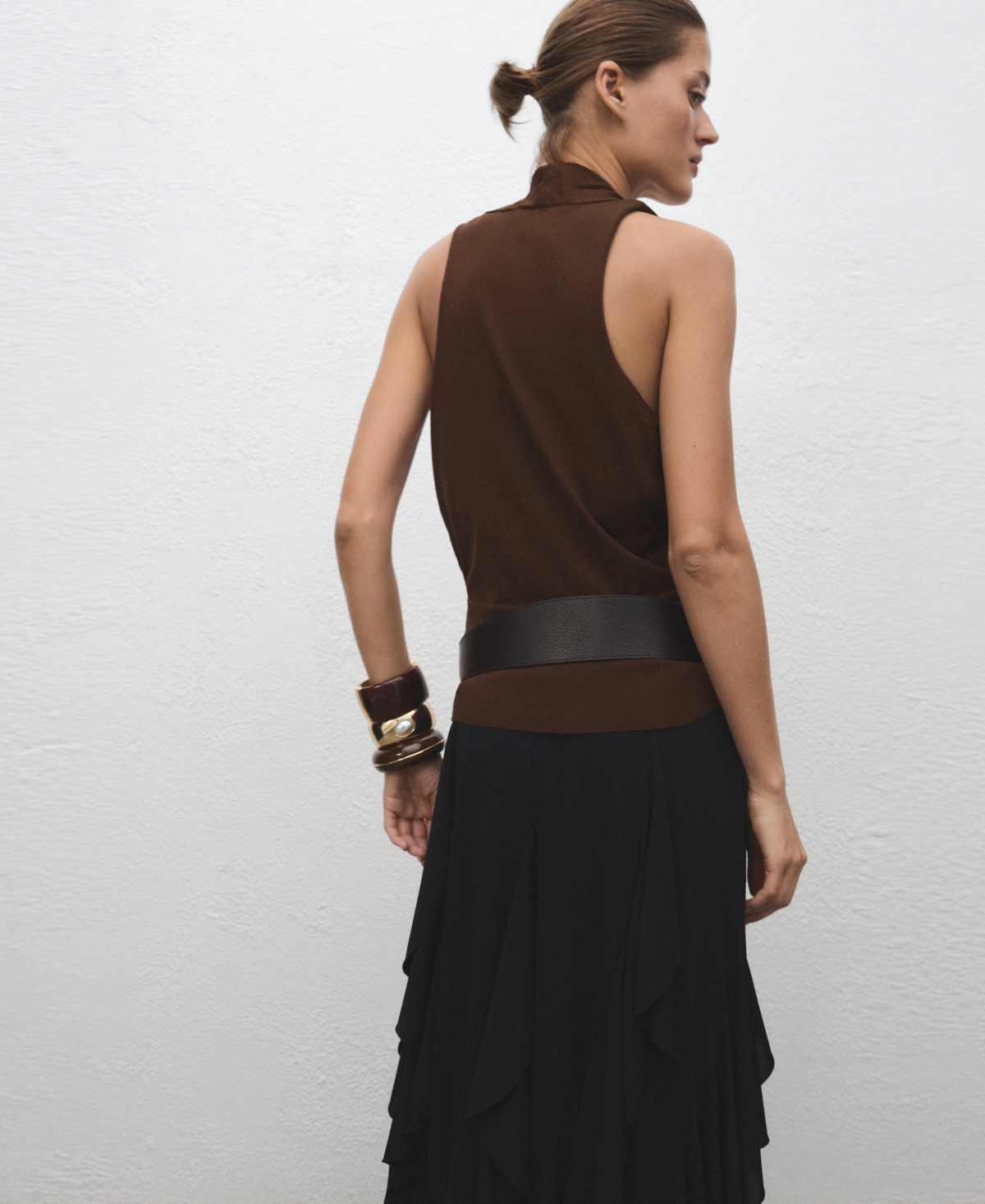 Mango Women's V-Neck Knitted Top