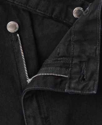 Women's Crossover Waistband Wide-Leg Mid-Rise Jeans