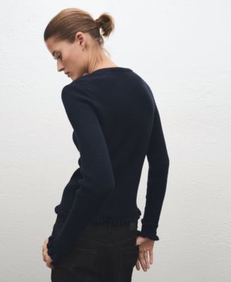 Women's Scalloped Edges Cardigan