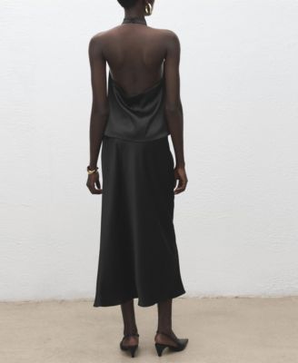 Women's Satin Long Skirt