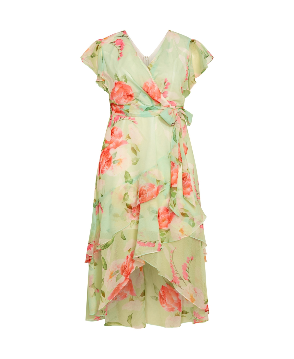 City Chic Women's Flirty Tier Print Maxi Dress