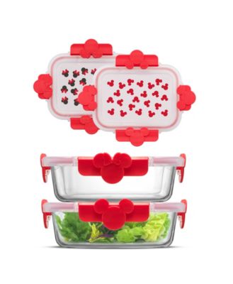 Disney Mickey Minnie Food Storage Containers, Set of 2
