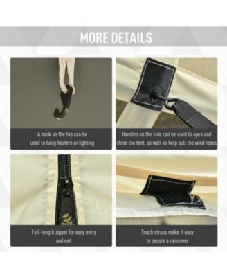 7.1' x 7.1' Outdoor Pop Up Party Tent Canopy w/ Carry Bag,