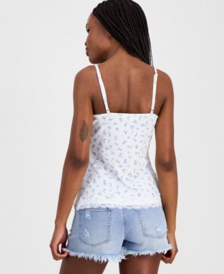 Juniors' Lace Trim Cami