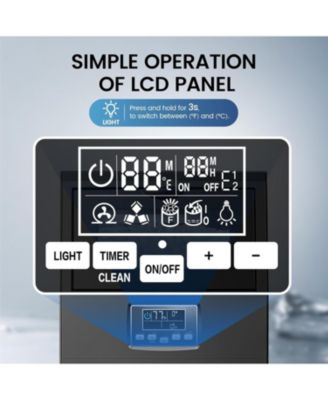 Commercial Ice Maker Machine,66Lbs/24H Stainless Steel Undercounter Ice Maker with 8Lbs Storage Capacity,Self-Cleaning Freestanding Ice Machine