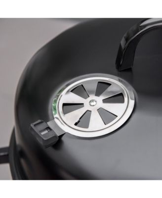 3-In-1 Outdoor Charcoal BBQ Smoker and Grill with 2 Cooking Racks