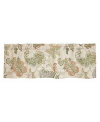 100% Cotton High Quality Tila Tailored Window Valance with 1.5" Rod Pocket 50" W X 12" L Cream