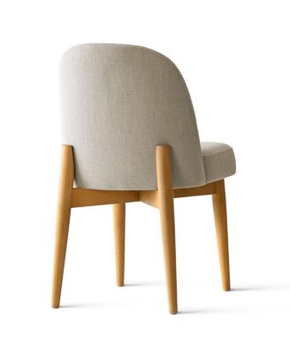 3-Piece Round Dining Table Set, 35" Wood-Look Pedestal Table with Fabric Upholstered Chairs for Small Kitchens