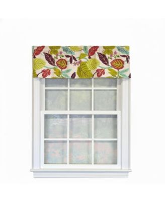 100% Cotton High Quality Antonia Tailored Window Valance with 1.5" Rod Pocket 50" W X 12" L Spring