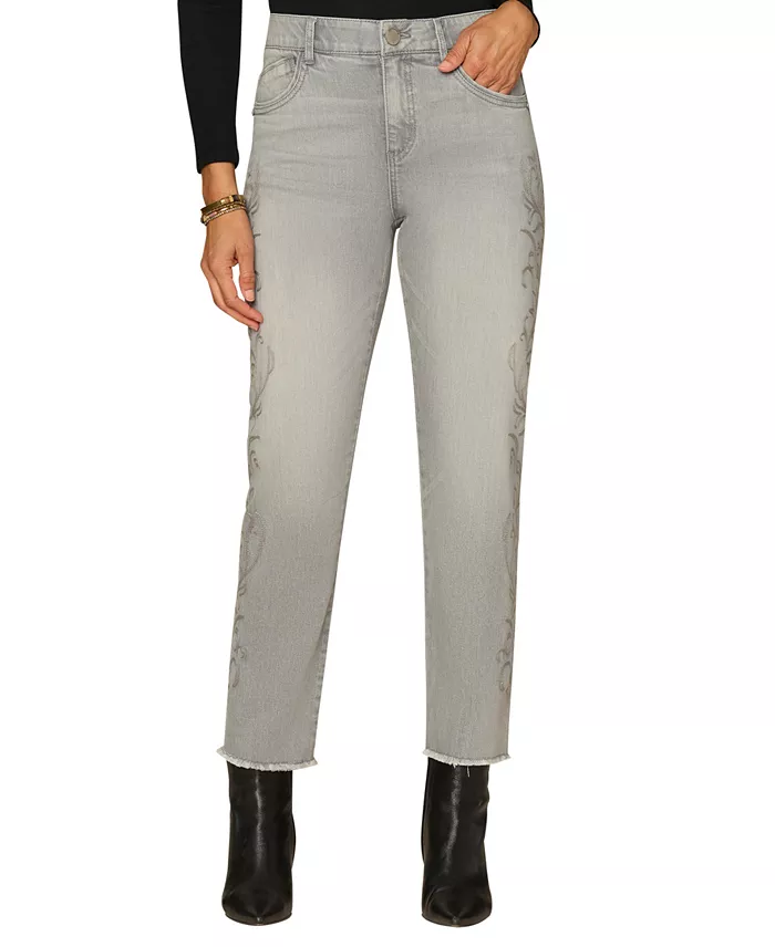 Petite "Ab"solution High-Rise Slim Straight Jeans