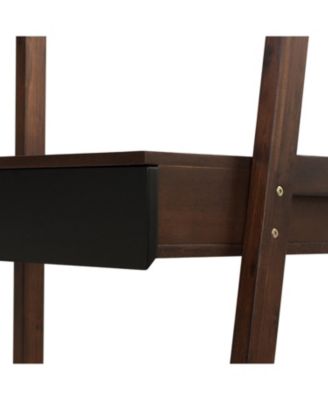 Streamdale 32x20x68" Ladder Desk, Ladder Style Display Shelf