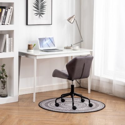 Streamdale Diamond Tufted Adjustable Swivel Office Chair, Gray