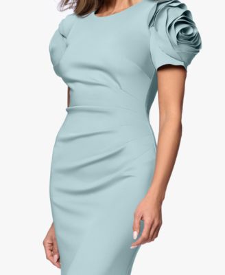 Women's Ruched Fit & Flare Gown