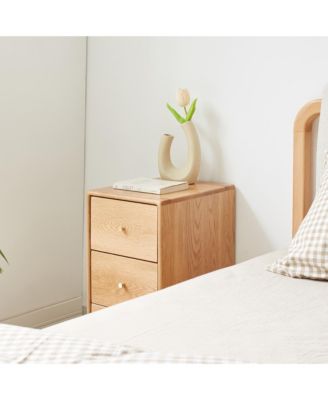 Premium Solid Oak Wood Dresser with Multiple Sizes Modern Minimalist Design and Sturdy Slides