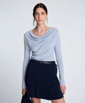 Women's Cowl Neck Long-Sleeve Sweater