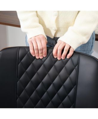 Home Office Chair No Arms with Wheels, 360 Swivel Desk Chair,