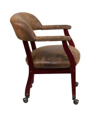 Conference Chair with Accent Nail Trim and Casters