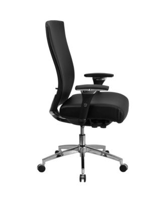 24/7 300 lb. Rated High Back Swivel Seat Slider Lumbar Ergonomic Office Chair