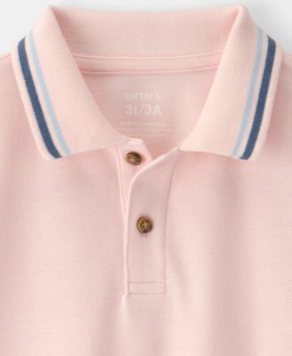 Boys' Toddler 2T-5T Collared Short-Sleeve Polo Shirt