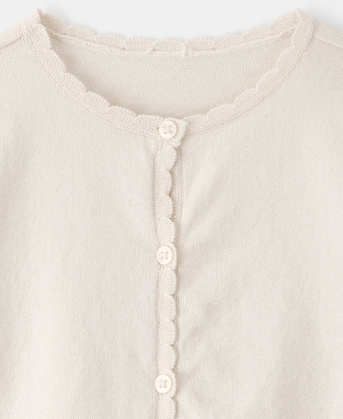 Carter's Girls' Toddler 2T-5T Scalloped Round Neck Cardigan Sweater