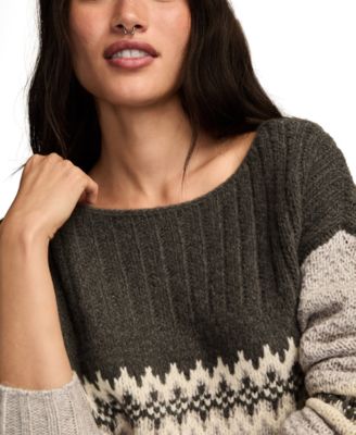 Women's Fair Isle Long-Sleeve Sweater