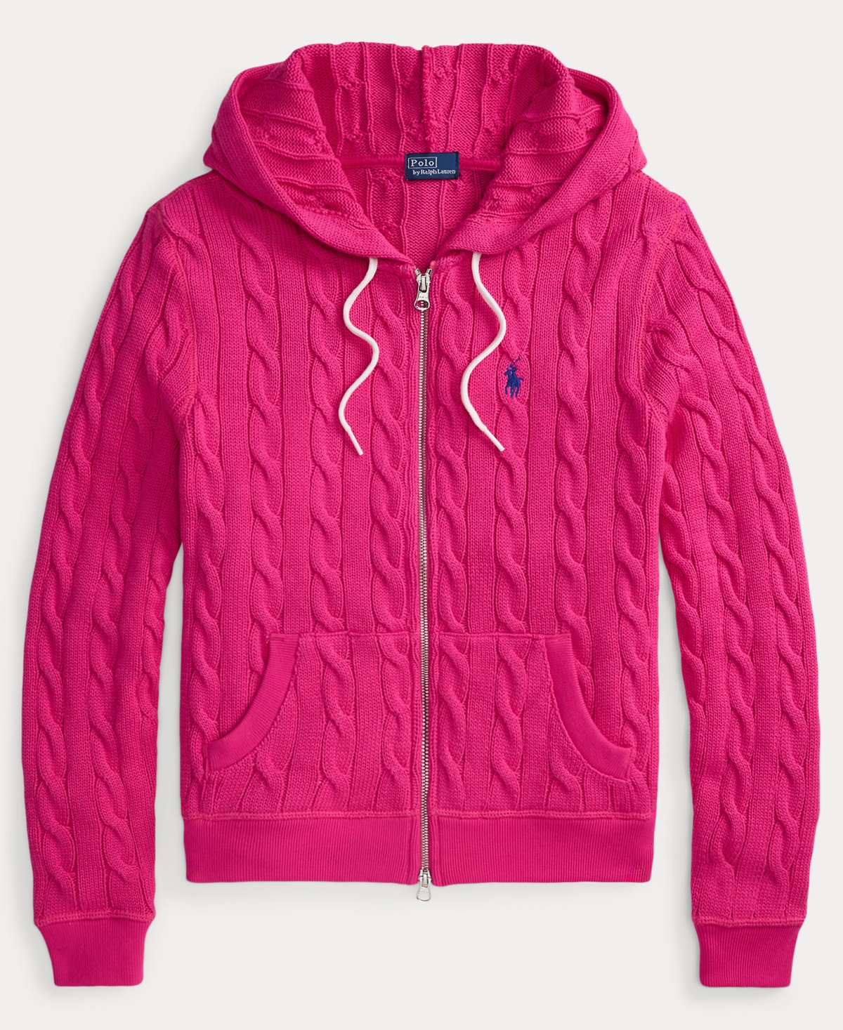 Polo Ralph Lauren Women's Cable-Knit Full-Zip Hoodie