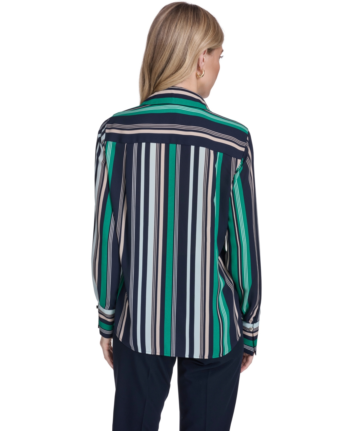 Tommy Hilfiger Women's Striped Popover Top