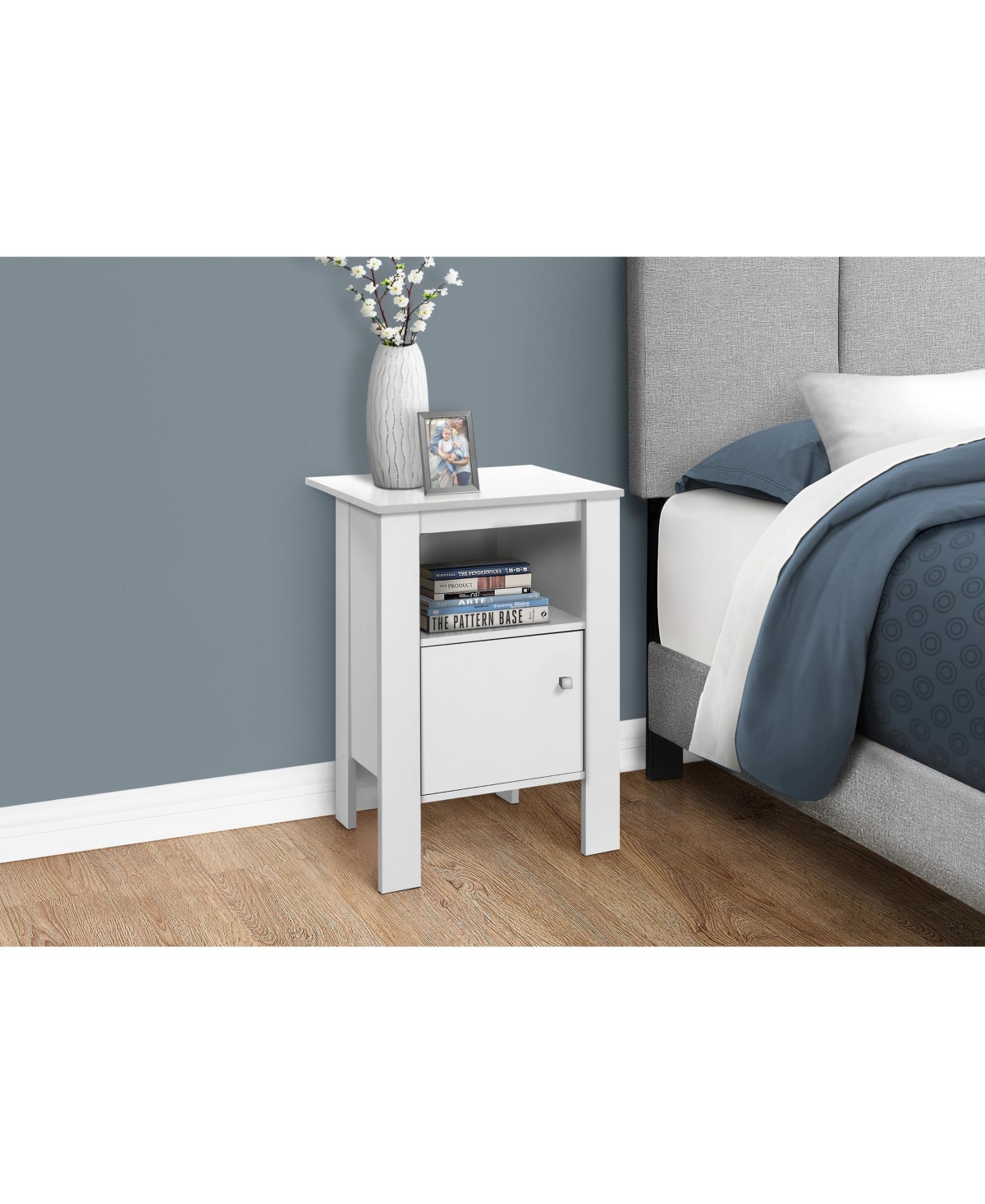Lovmor Accent Table, Side, End, Nightstand, Lamp, Storage, Living Room, Bedroom, Laminate