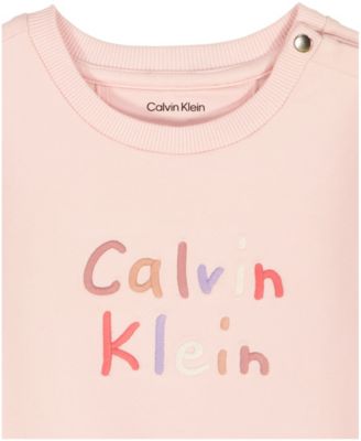 Baby Girls' Crewneck Top and Jogger Pants, 2-Piece Set