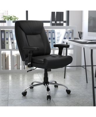 400 lb. Big & Tall Mid-Back Deep Tufted Ergonomic Task Office Chair & Arms