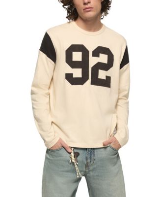 Men's Long-Sleeve Football Crewneck T-Shirt
