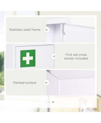 Wall Medicine Cabinet with Lock, Lockable Wall Cabinet,