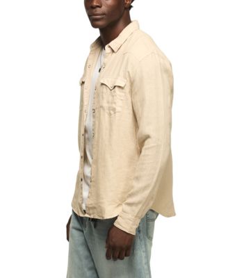 Men's Spread Collar Western Shirt