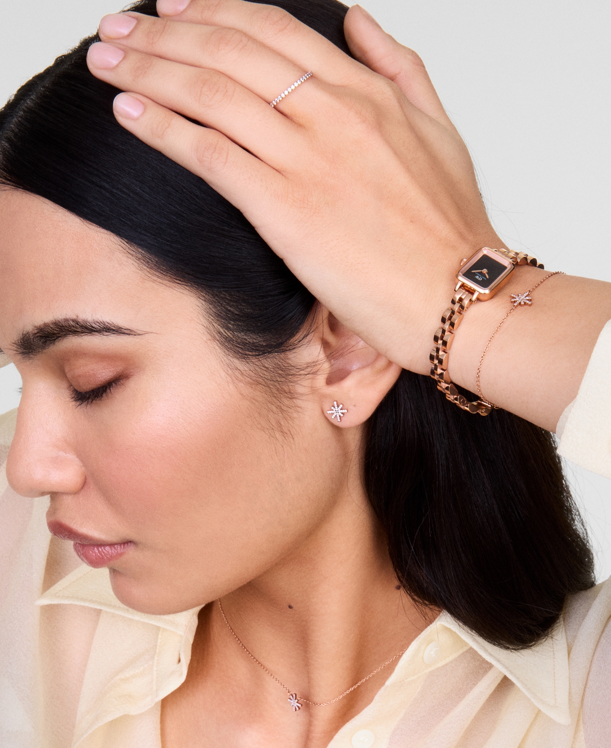 Daniel Wellington Women's Analog Rose Gold-Tone Stainless Steel Watch, 18 mm