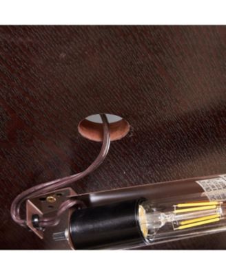 Lighted Corner Curio Cabinet - Dark Cherry