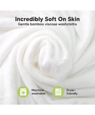 6pk Deluxe Baby Washcloths, Organic and Soft Baby Wash Cloth, Baby Bath Towel, Face Cloths
