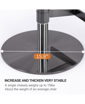 Swivel Titanium Bar Stool Adjustable Height (Brown)