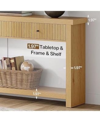 70.9 inch Console Table with 3 Drawers, Extra Long Entryway Table