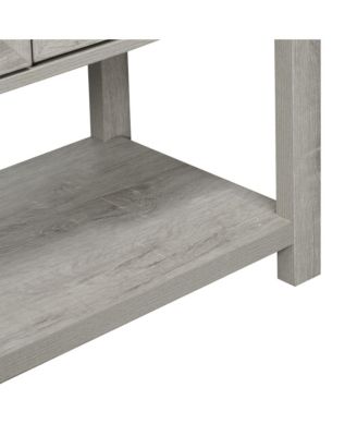 Farmhouse Double Door Bar Cabinet with Shelf