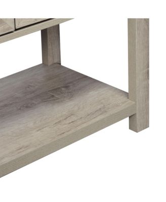 Farmhouse Double Door Bar Cabinet with Shelf