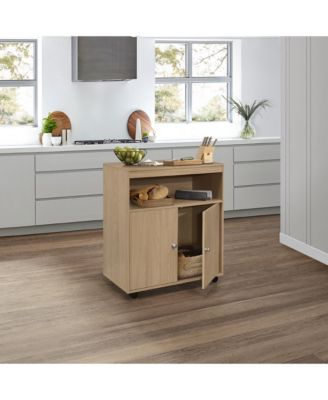 Vericombe 2-Door Accent Cabinet Microwave Kitchen Cart