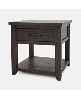 Madison County Rustic Reclaimed Pine Farmhouse Harris End Table